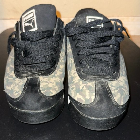 Puma Roma Classic Mens Running Trainers Sneakers Suede Camo (Size 12) - Picture 2 of 5